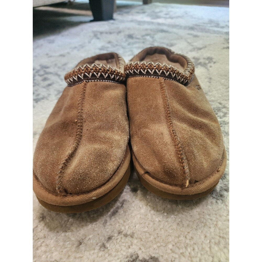 UGG Tasman Women's Brown Suede Sheepskin-Lined Slip-On Slippers US 7 - Picture 5 of 9
